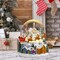 Christmas Snow Globe, Santa Claus Rides an Elk Sleigh Musical Snowglobe with Swirling Glitter Snowflakes Lighted Christmas Decorations Tabletop Home Décor